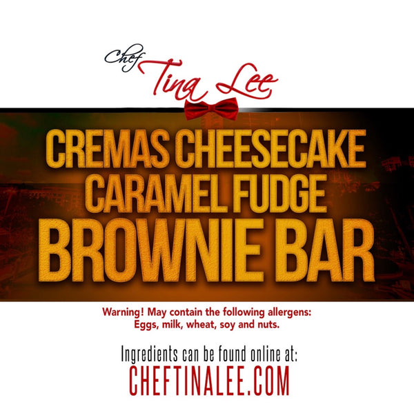 Cremas Cheesecake Caramel Fudge Brownie Bar